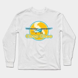 Funny Choo Choo Plane Long Sleeve T-Shirt